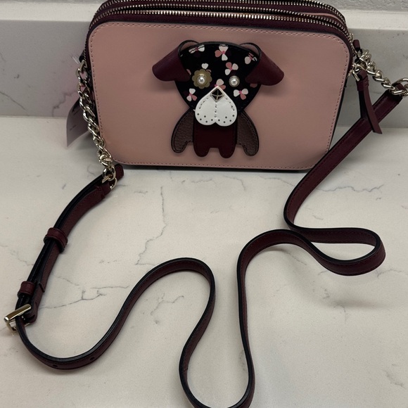 Kate Spade Pink Crossbody Bag with Dog Design - Picture 9 of 10